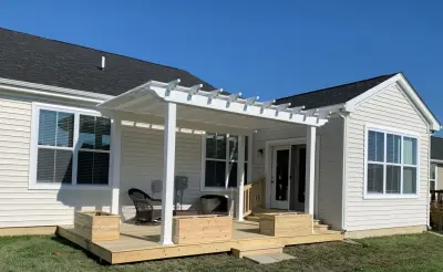 Timber Patios — Deck Building & Repair project by Classic Decks & Fence LLC