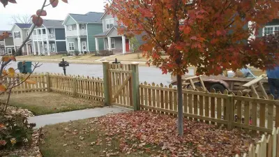 Timber Barriers — Deck Building & Repair project by American Fence & Deck Of NWA
