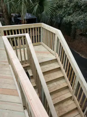 Surrounding Deck — Deck Building & Repair project by Custom Carolina Construction