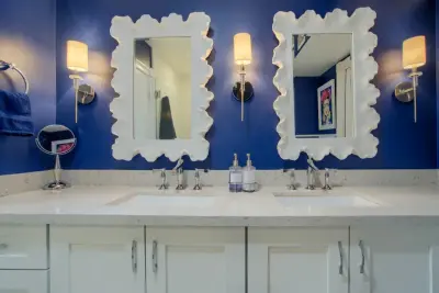 Mediterranean Bathroom in the Historic District — Interior Design & Decorating project by Southworth Interior Design
