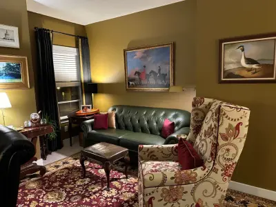 Vintage Gentleman’s Study — Interior Design & Decorating project by MJN & Associates Interiors