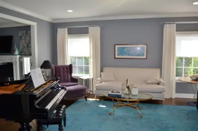 Transitional Open Concept Family Room — Interior Design & Decorating project by A & J Interiors, LLC