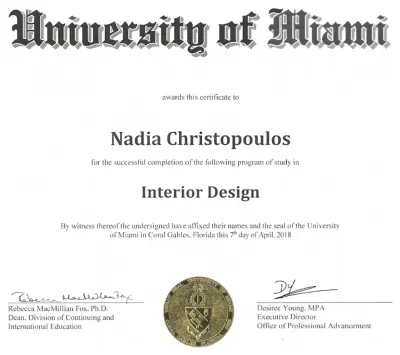 Our Qualifications — Interior Design & Decorating project by Stage Of The Art