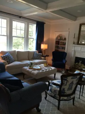 Classic Living/Dining Area - Dillon, SC — Interior Design & Decorating project by Pat Miller Baker Interior Designs
