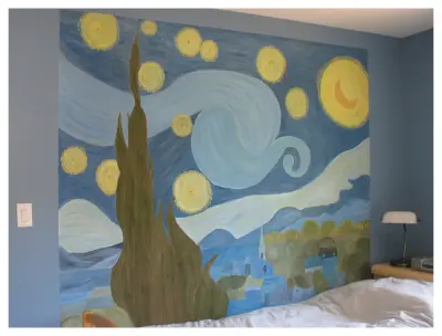 Creating a vibrant mural to enhance the energy of a teen's bedroom — Interior Design & Decorating project by Gila- Home Design & Color Guru