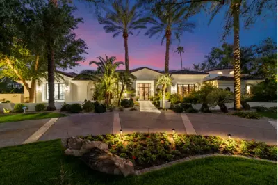 Contemporary Exterior of Paradise Valley — Interior Design & Decorating project by Southworth Interior Design