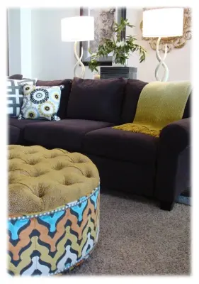 Yellow, gray, and peacock accents — Interior Design & Decorating project by Ruthie Staalsen Interiors