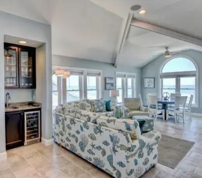 Topsail Island NC Coastal Retreat at Porpoise Place — Interior Design & Decorating project by D's Interior Design
