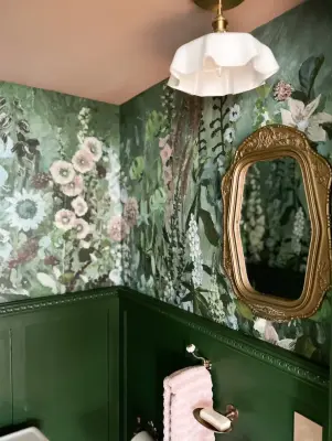 Elegant Powder Bath | Denver, CO | Victorian Bathroom Renovation — Interior Design & Decorating project by HouseHome