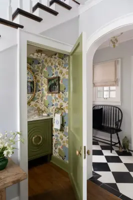 Restroom and Rear Entrance — Interior Design & Decorating project by Catherine Marrano Interiors