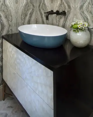 Restroom Redesign — Interior Design & Decorating project by Arianne Bellizaire Interiors