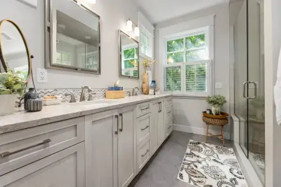Tranquil Main Bathroom — Interior Design & Decorating project by Design Phase