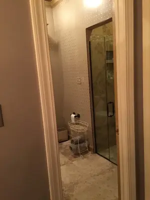 Raleigh Place Bathroom — Interior Design & Decorating project by Kaleidoscope Designs
