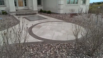 Delafield Walkway — Landscape Construction project by Quadscapes Landscaping Services LLC