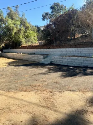 San Diego, Spring valley, retaining wall — Landscape Construction project by Quetzal Landscapes, Inc.