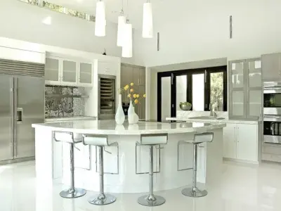 Kitchen Island and Lighting Statement — Interior Design & Decorating project by Design By Kimberly Vaughan