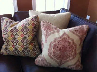 Vibrantly-Hued Transitional Living Space — Interior Design & Decorating project by Pretty Neat