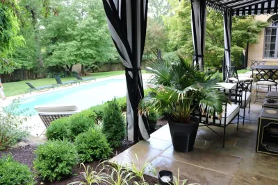 Outdoor Fountain / Garden Water Feature — Landscape Construction project by Quiet Village Landscaping