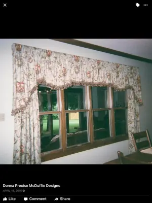 Valanced Rod Pocket Curtains — Interior Design & Decorating project by Donna Precise McDuffie Designs