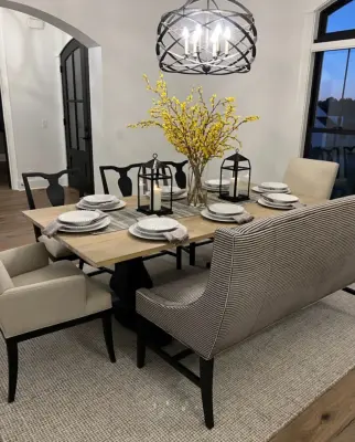 Chic Rustic Dining — Interior Design & Decorating project by Jennifer Joy Mattis, Designer