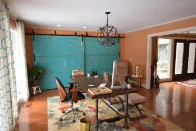 Contemporary Rustic Workspace — Interior Design & Decorating project by Tipp Interiors
