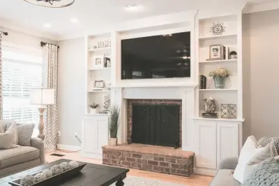 Family Room in Winchester, Virginia — Interior Design & Decorating project by Ruth Truman Interiors