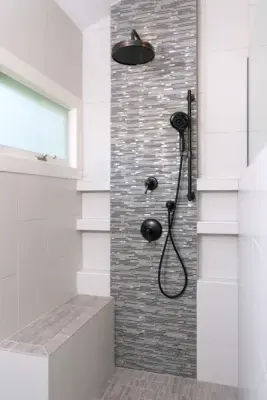 Sach's Home Master Bath Renovation — Interior Design & Decorating project by Kellogg Interiors