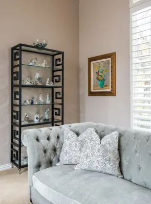 Elegant Salon Living Room — Interior Design & Decorating project by Teresa M. Morgan, ASID