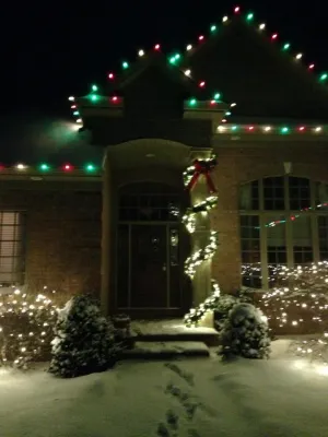 Christmas decorations by R&A Landscaping
