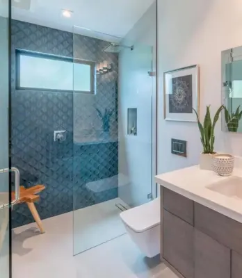 San Roque Restroom — Interior Design & Decorating project by Kristi Gordnier Design