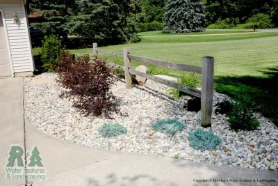 Kalamazoo Landscaping - Front Foundation Planting — Landscape Construction project by R&A Landscaping