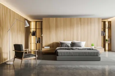 Scandinavian-Inspired Master Bedroom in the City — Interior Design & Decorating project by Park Avenue Design, Inc