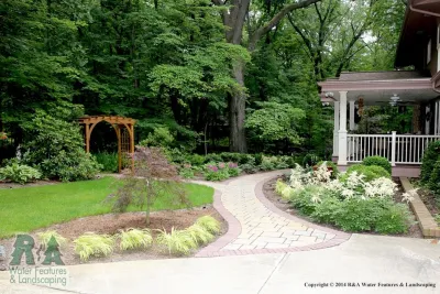 Kalamazoo Landscaping - Interesting Pathway — Landscape Construction project by R&A Landscaping