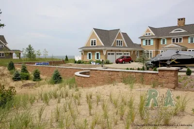 Lake Michigan Hardscaping - Retaining Wall — Landscape Construction project by R&A Landscaping