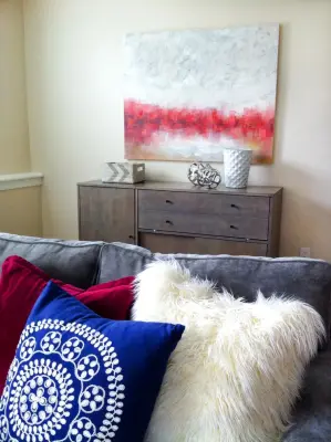Chic Modern Family Space — Interior Design & Decorating project by Pretty Neat