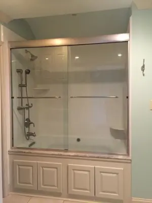 Compact Bathroom Ample Storage — Interior Design & Decorating project by Nest Home Interiors