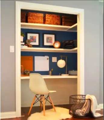 Compact Workspace Design — Interior Design & Decorating project by Sherry Frederick Interior Designs & Co