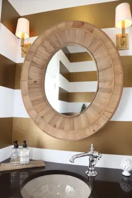 Chic and Compact Powder Room — Interior Design & Decorating project by Life Styled Interior Design