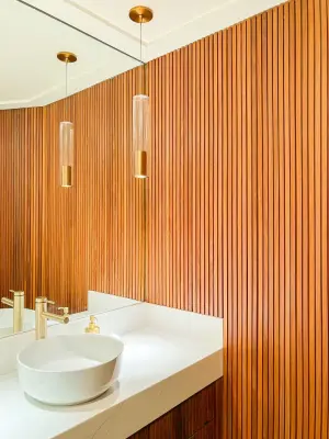 Powder Room at South Point — Interior Design & Decorating project by True Designs