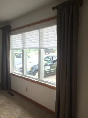 Fixed Side Panels — Interior Design & Decorating project by Debbie Fornoff Interior Design And Draperies