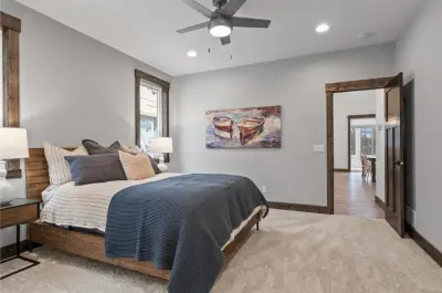 Chic Transitional at Sylvan Lake — Interior Design & Decorating project by Katie Kottke Interiors