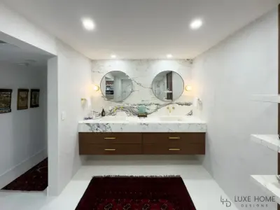 Sunny Isles Beach - Primary Bathroom — Interior Design & Decorating project by Luxe Home Designs