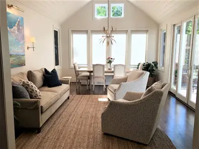 Dining Room Sunroom — Interior Design & Decorating project by Cameron Jones Interiors, LLC