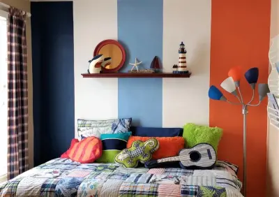 Youthful Coastal Bedroom — Interior Design & Decorating project by Your Space