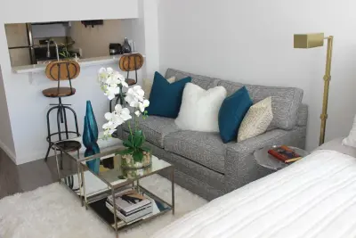 Times Square Studio — Interior Design & Decorating project by Carmen Caceres Ethan Allen NYC