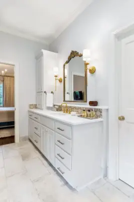 Eternal Bocage Bathroom Expansion — Interior Design & Decorating project by Ourso Designs
