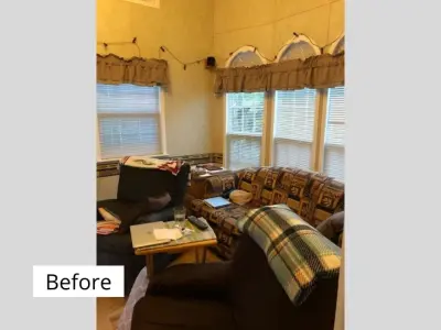 Small Space Living Room Transformation — Interior Design & Decorating project by DeMas Design LLC