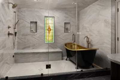 Prime Tudor: Discount Mansions Season 4 (Episode 11) — Interior Design & Decorating project by Tamara Day Design