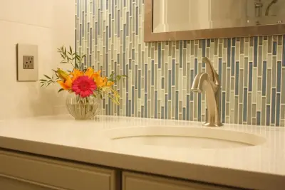 Renovation of Townhouse Guest Bathroom — Interior Design & Decorating project by Barbara Clayton Design