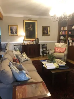 Classic Farmhouse Lounge — Interior Design & Decorating project by Panache` Interiors-Woodstock GA
